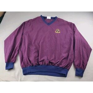 Vintage Starbus Weather Screen Pullover XL Tartan St Davids Golf Windbreaker